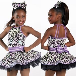 WEISSMAN Dance Costume ballet jazz sequins SET IT OFF 12478 LC child-L, adult -S